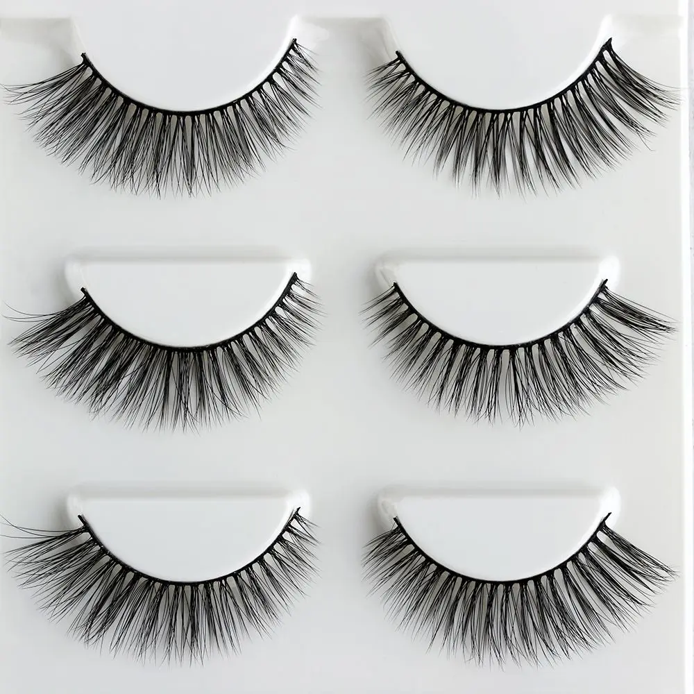 SKONHED 3 пары красивых объемных ресниц грязные инструменты для наращивания 3D