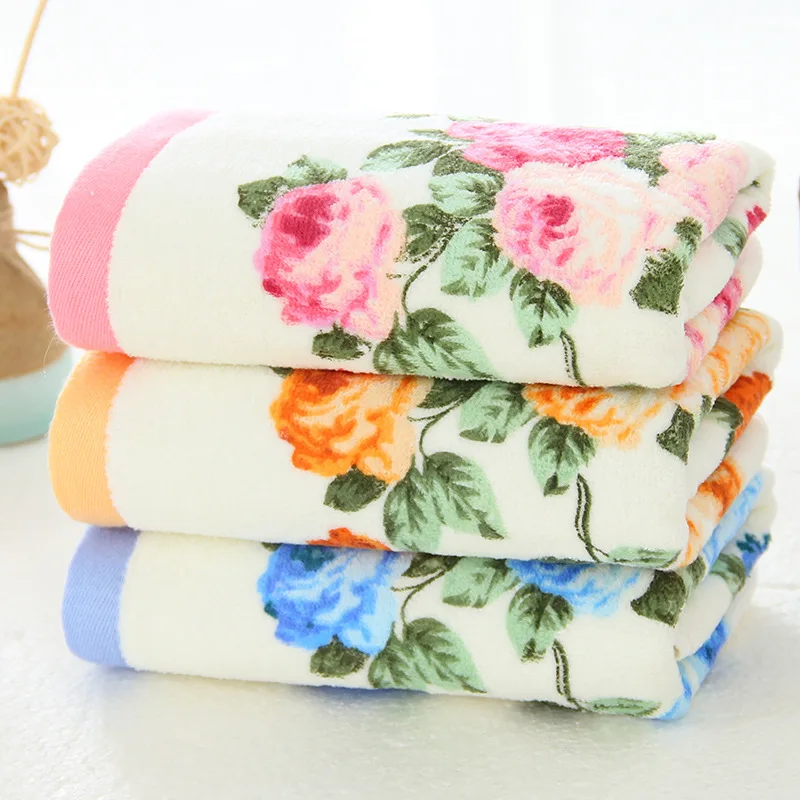 Новое Женское полотенце с цветами 100% хлопковое мужское 74*34 см высококачественное