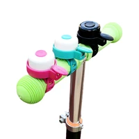 360 degree rotation kids bicycle bell loud sound plastic silicone scooter mountain bike bell horn for cycling accessories