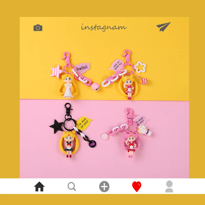 Мультяшная красивая девушка брелок мешок висит оригинальные носочки для детей с