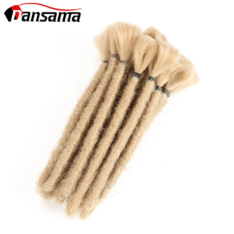 Короткие дреды ручной работы Dansama наращивание волос 15 см вязаные волосы