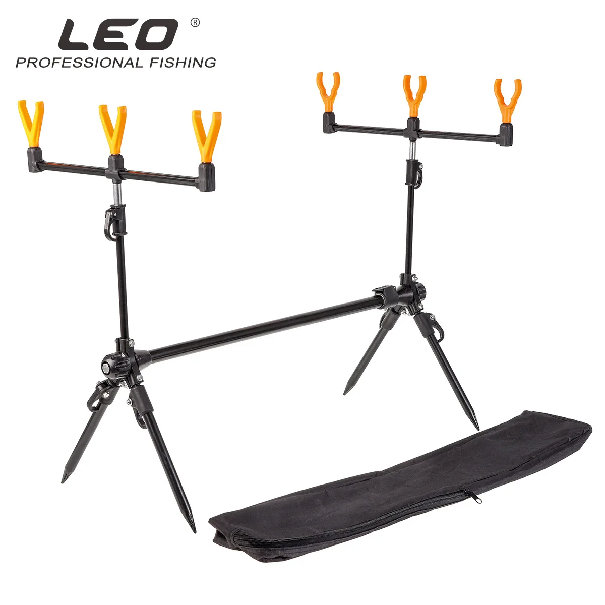 

Подставка для удочки LEO, регулируемая, выдвижная, для ловли карпа