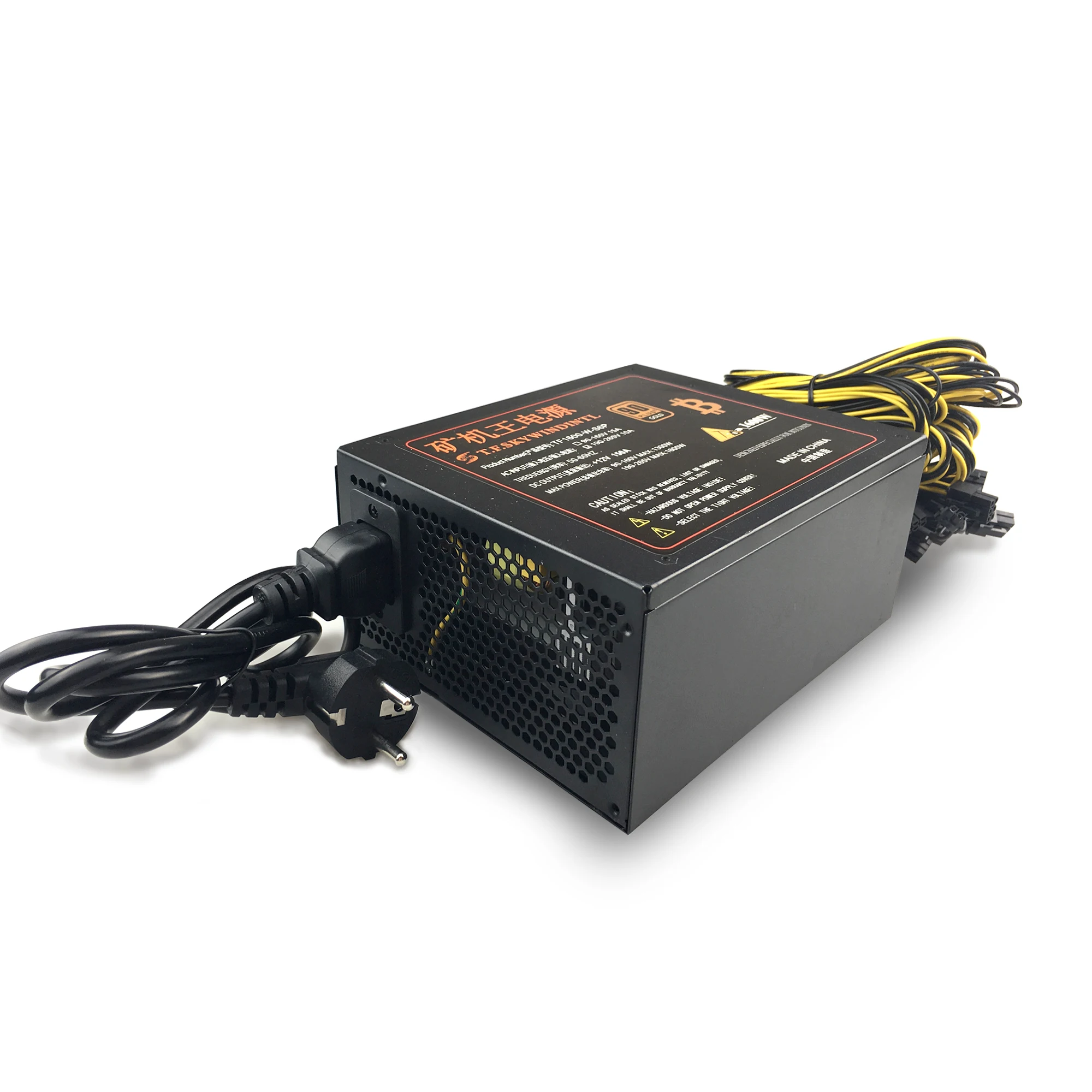 T.F.SKYWINDINTL блок питания для майнинга ПК 1600 Вт APW3 Antminer Miner S9 S7 L3 + D3 QJY99 BTC LTC DASH ATX |