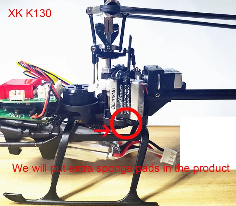 Обновление металлический сервопривод для XK K120 / K130 6CH Запчасти радиоуправляемого