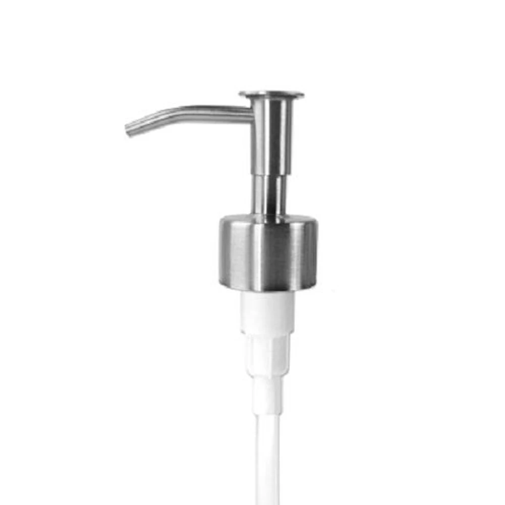 

Stainless Steel Soap Liquid Lotion Dispenser Pump Replacement Jar Tube 6 Types
