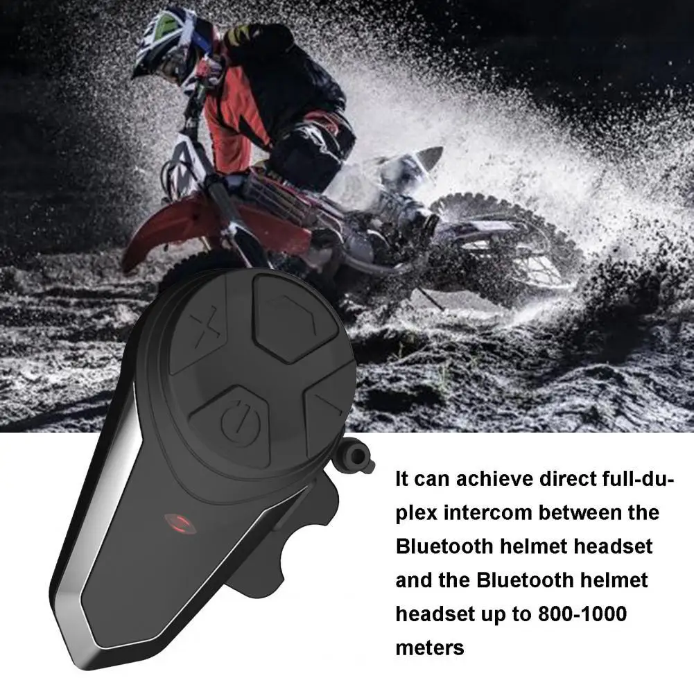 

Bluetooth Motorcycle Helmet Earphone FM Redio 1000m Intercom Waterproof BT-S3 Motorbike Intercom