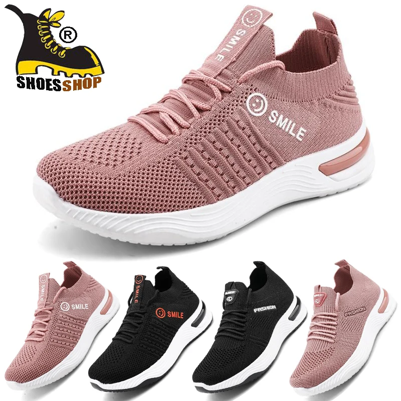 

Женская летняя обувь SHOESSHOP, легкая повседневная женская обувь, дышащая Летающая плетеная женская спортивная обувь, обувь для путешествий и ...
