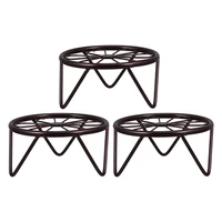 3pcs potted plant stand indoor iron flowerpot holder decorative planter stand