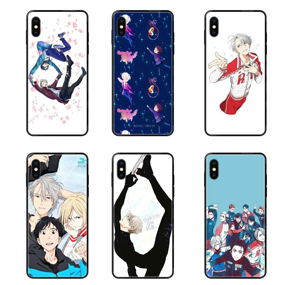 Yuri On Ice аниме черный мягкий ТПУ чехол для сотового телефона Galaxy S20 S10e S10 S9 S8 S7 S6 S5 edge