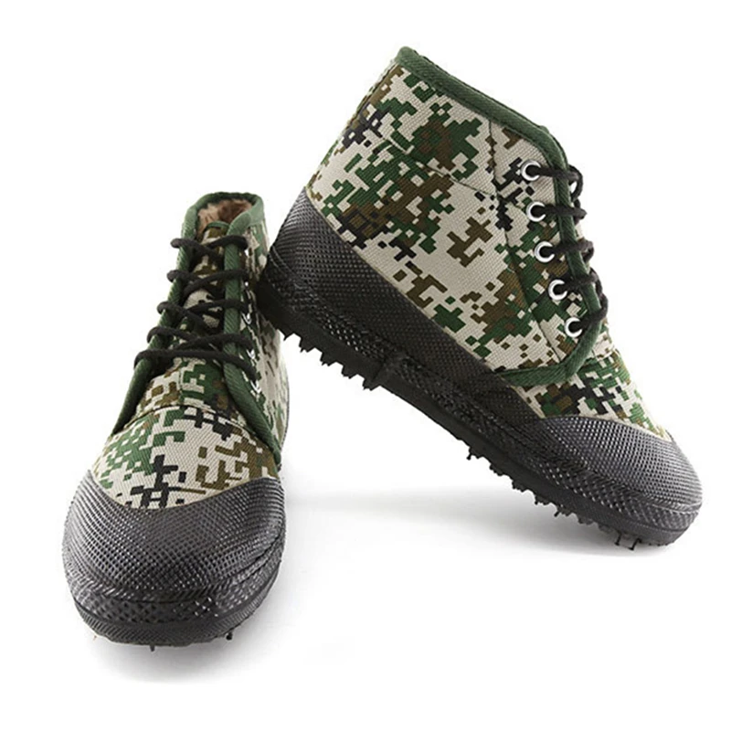 

New plus velvet thickening site wear protective shoes men and women high to help camouflage shoes