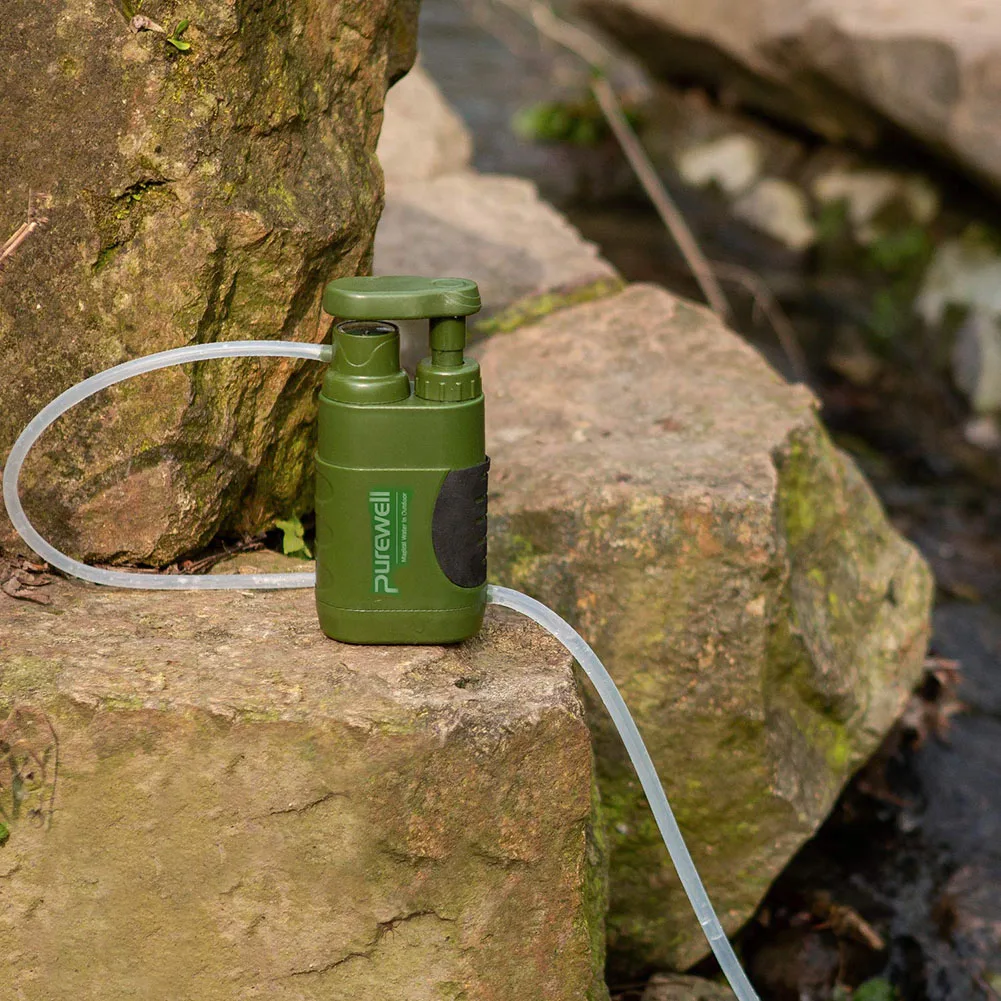 

Outdoor Water Purifier Camping Hiking Emergency Life Survival Portable Purifier Water Filter