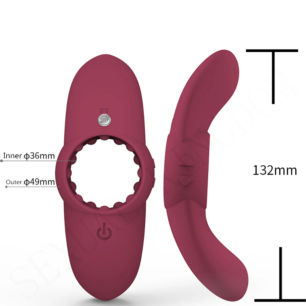 Ejaculation Delay Toy Cock Ring Penis Rings Double Shock Clitoral Stimulator Adult Sex for Woman and Man Massager Couple | Красота и