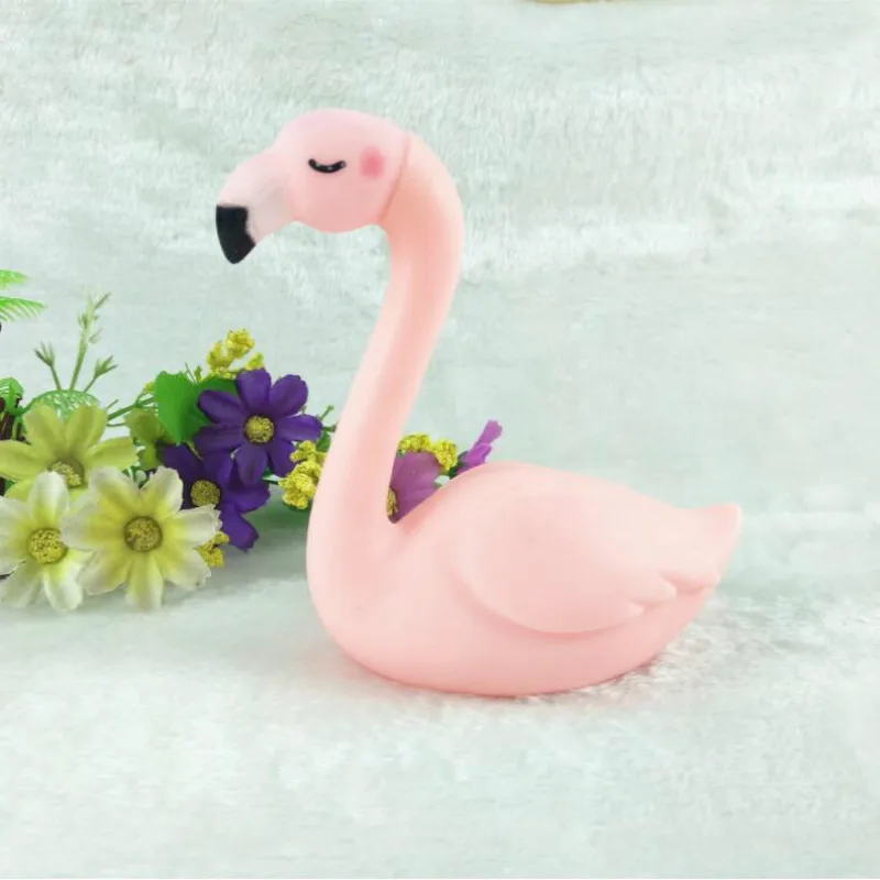 1pc Flamingo Pink Goose Baking Decoration Happy Birthday Cake Tools Holiday Party Wedding Dessert Table Vinyl Crafts | Дом и сад