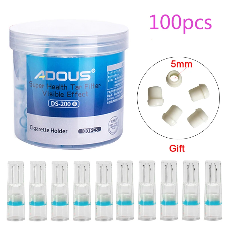 

100pcs/20pcs Disposable Cigarette Holder Healthy Disposable Smoking Filter Pipe Tobacco Cigarettes Reduce Tar Filter Holders