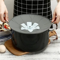 spill stopper lid cover silicone boil over safeguard anti spill lid cover pot pan lid multi function cooking kitchen tool