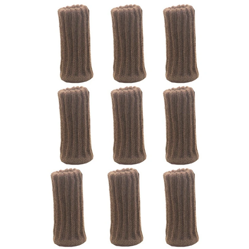 

Chair Leg Socks 32PCS Knitted Elastic Furniture Socks Chair Leg Floor Protectors Double Thickness Coffee
