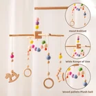 Детский мобильный погремушка-колокольчик для кроватки 0-12 месяцев, детская игрушка Монтессори для новорожденных, подвесная мягкая игрушка для младенцев, подарок