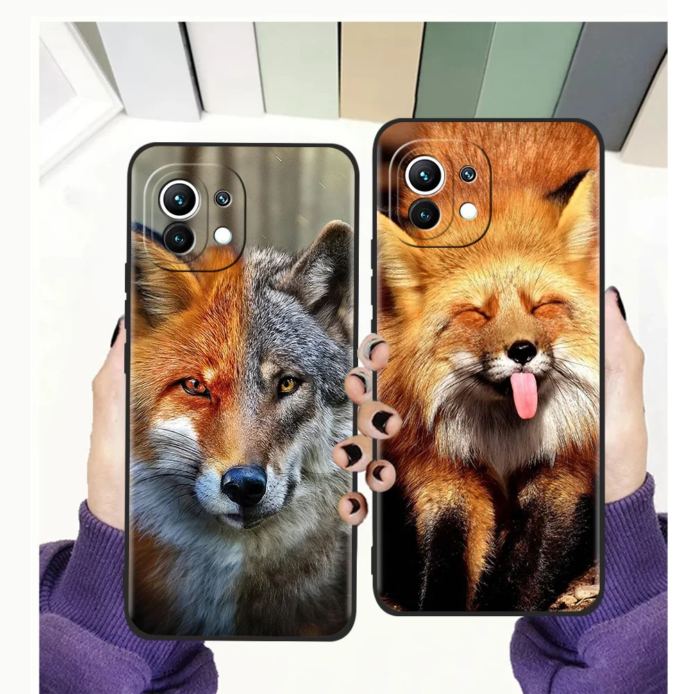 

The Fox Shockproof Phone Case for Xiaomi Mi Poco F3 X3 NFC M3 9T 11 Ultra 11T Note 10T Pro Lite Plus 5G Soft Cover Coque TPU Bag