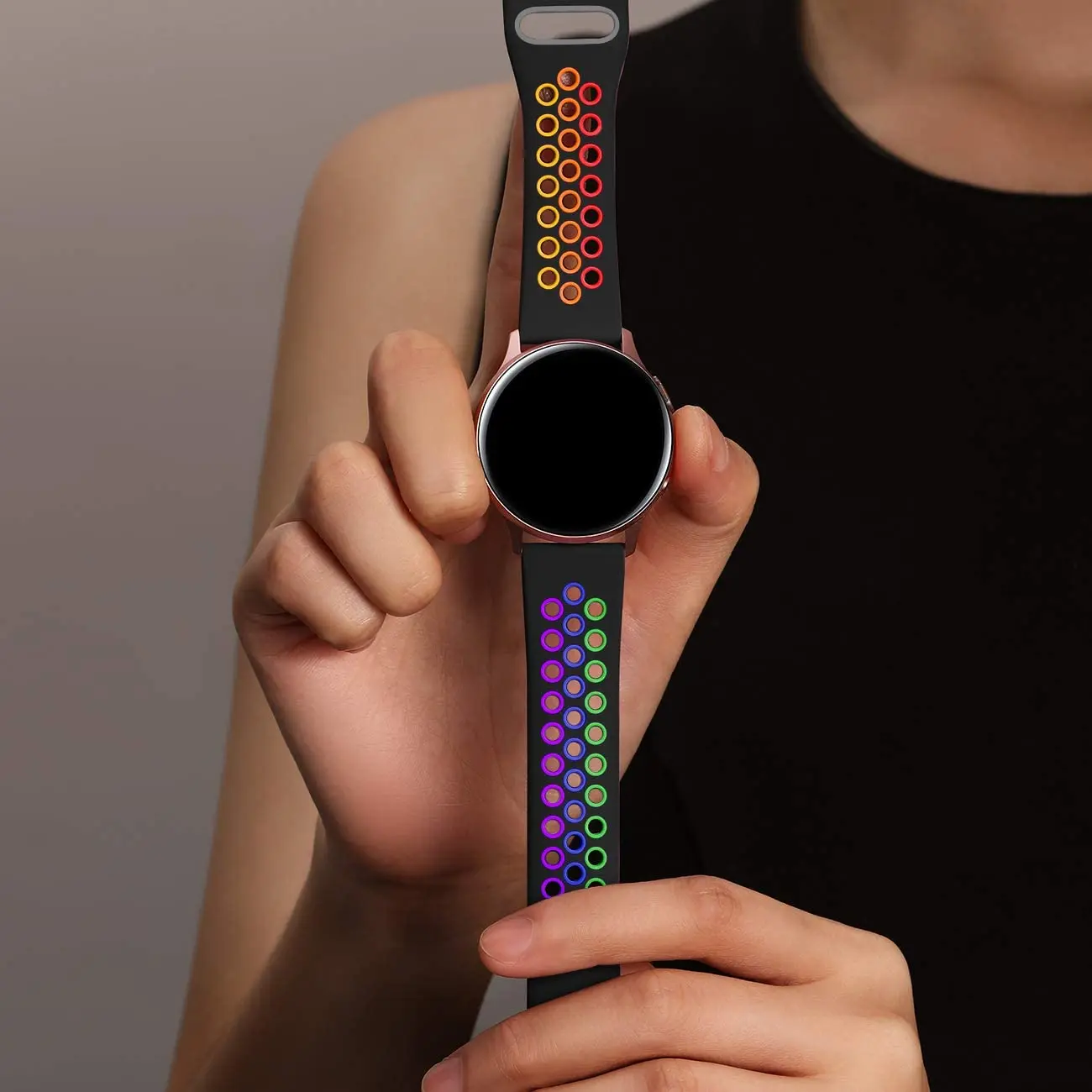 Ремешок силиконовый для Samsung Galaxy watch 3/46 мм/42 мм/Gear S3 Frontier браслет Huawei GT/GT2/2e/Pro Active 2 20