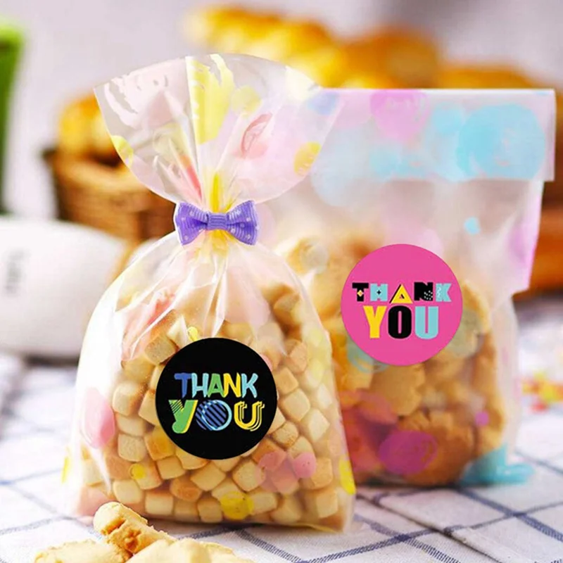 500 шт./рулон 8 типов наклейка спасибо для ярлыка уплотнения декорирования