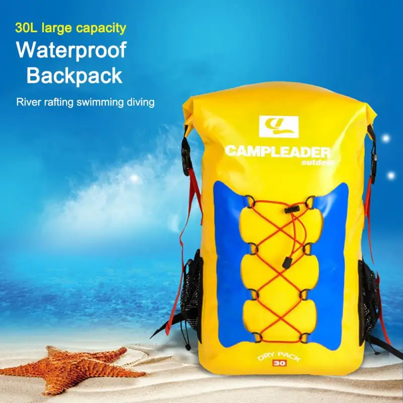 

PVC Waterproof Bag 30L Outdoor Diving Foldable Man Women Beach Swimming Rafting River Ocean Backpack Hiking Camping Equipment