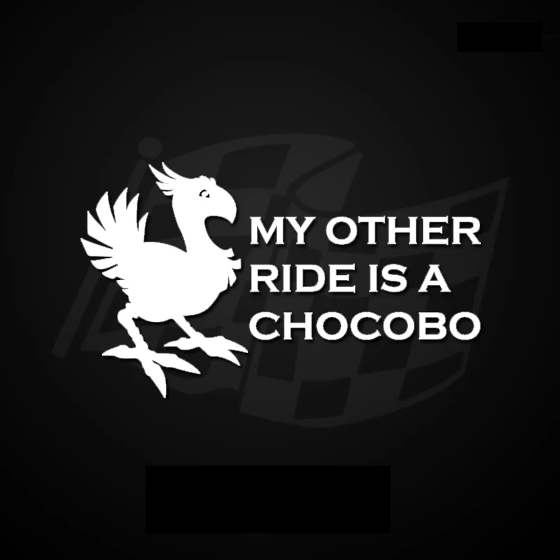 Мой Другое ездить Chocobo забавная игровая виниловая наклейка на оконное стекло