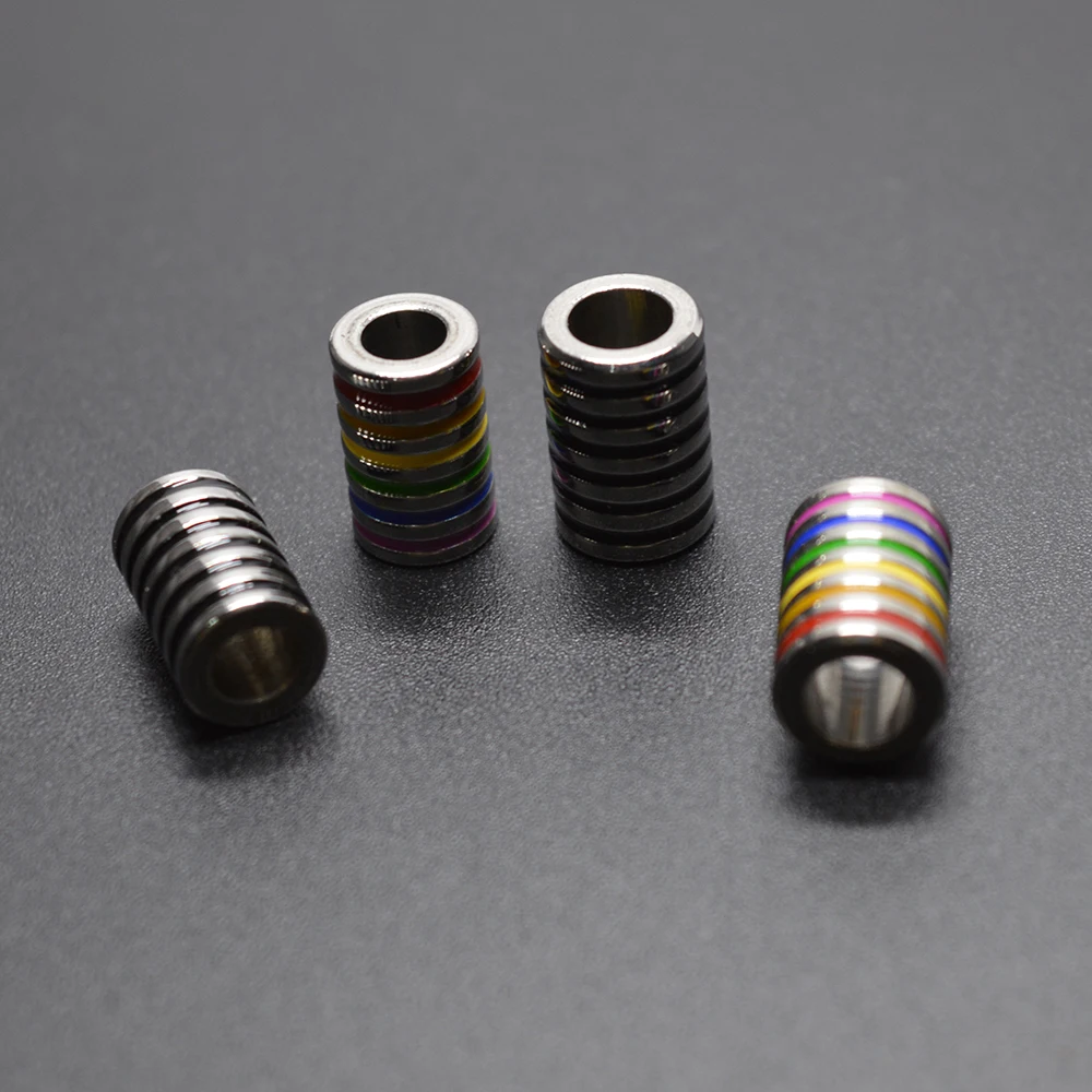 4 шт. / набор отверстие 5 мм / 6 мм нержавеющая стальная трубка с эмалью для изготовления браслетов ювелирных изделий оптом.