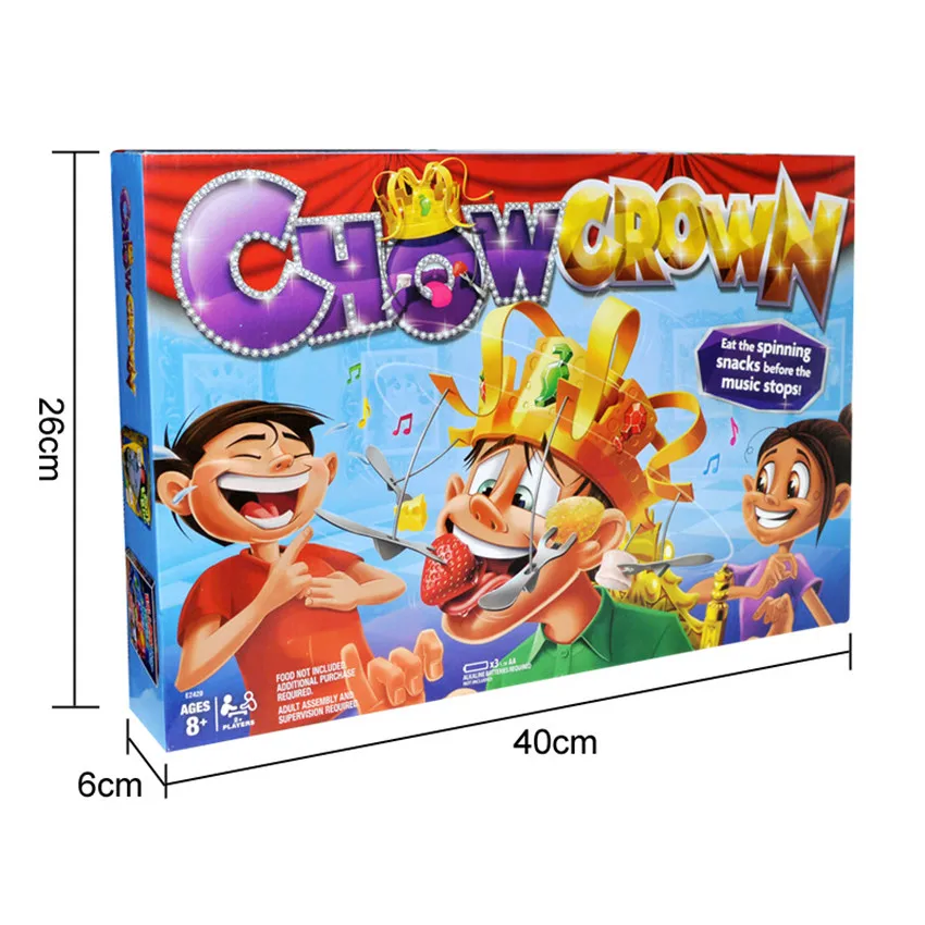 1Сет Детская Семейная Новинка Игра "Chow Crown" Забавная Игрушка Музыкальная Вращающаяся Закуска Еда Праздничные Подарки на День Рождения.