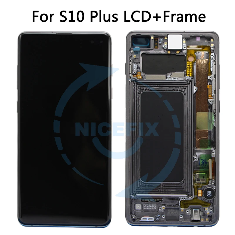 Для samsung Galaxy S10 SM-G973F lcd S10e G970F ЖК-дисплей сенсорный экран дигитайзер в сборе для samsung S10 Plus G975F lcd