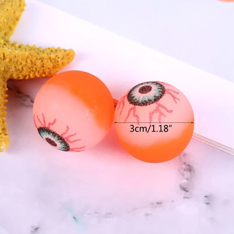 10pcs Eye Ball Glowing Doll Bouncy Eyeball Horror Scary Halloween Cosplay Prop Party Haunted Decoration | Игрушки и хобби