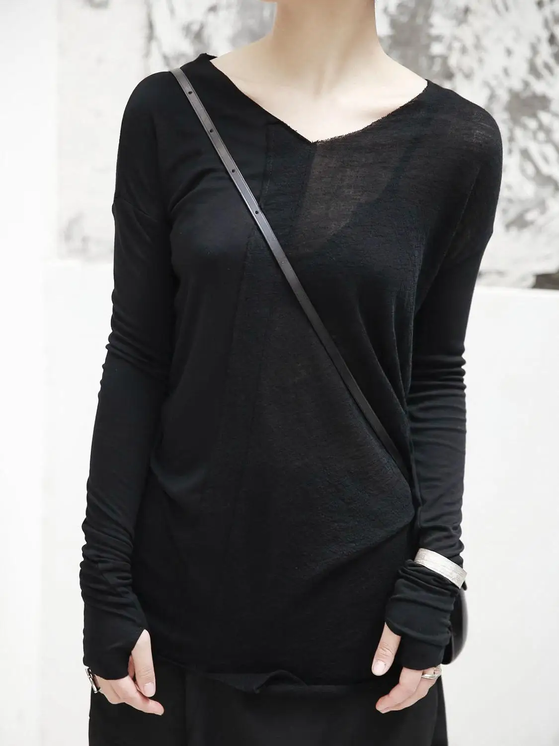 Женская хлопковая рубашка с длинным рукавом в готическом стиле|Рубашки| |