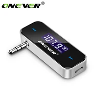 onever wireless mini fm transmitter 3 5mm in car car music audio mp3 player transmitter for iphone 4 5 6 6s plus samsung ipad