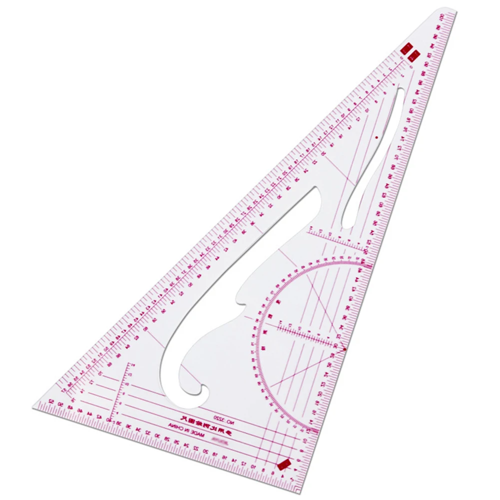 

4pcs Patchwork Tailor Clothes Sewing Cutting Ruler Portable Measuring Ruler Craft Garment Measure Accurately Tools