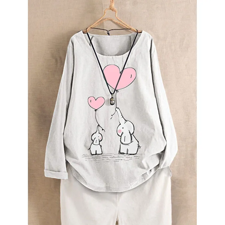 Повседневные многоцветные женские футболки с принтом в виде сердца