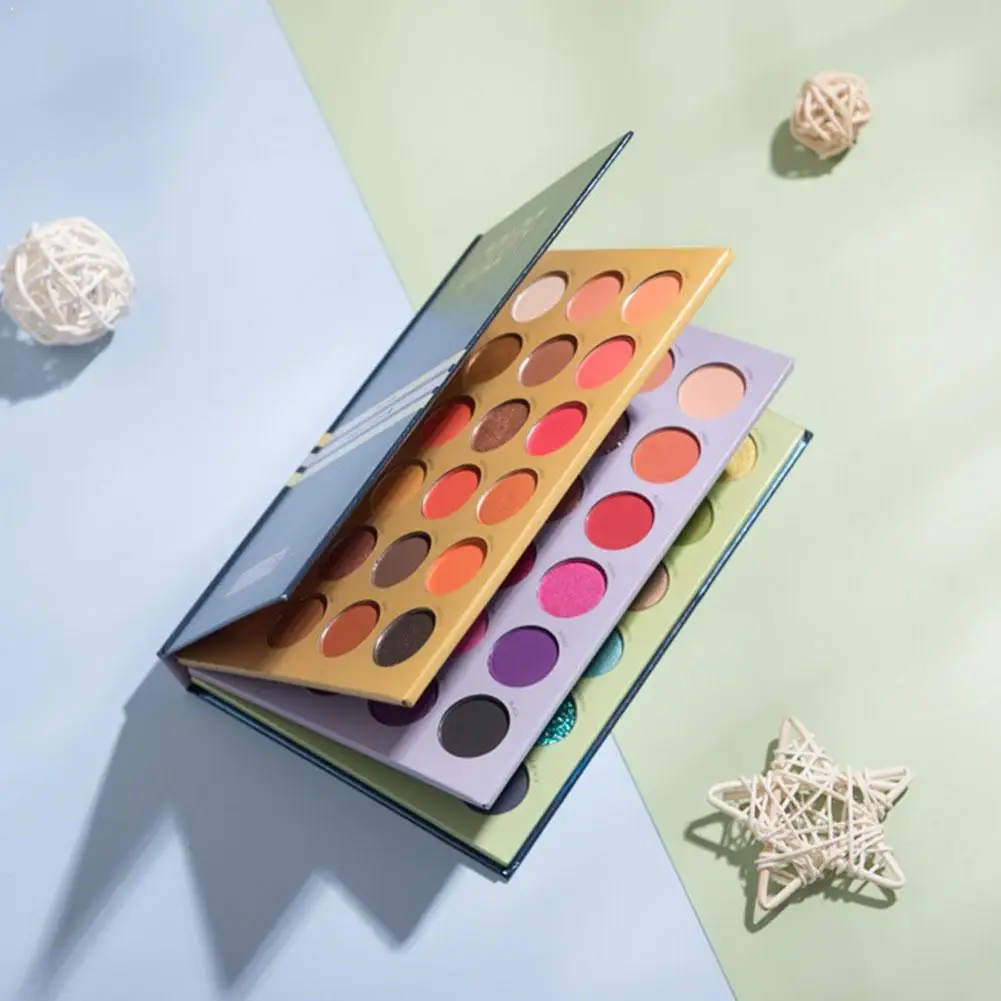 

Beauty Glazed 72 Color Three-layer Book Style Make Palette Pearlescent Eyeshadow Up Highlight Cosmetic Eye Shadow Matte W0L5