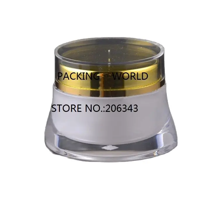 50 г Акриловая банка для крема белой лошади в форме копыта ночного