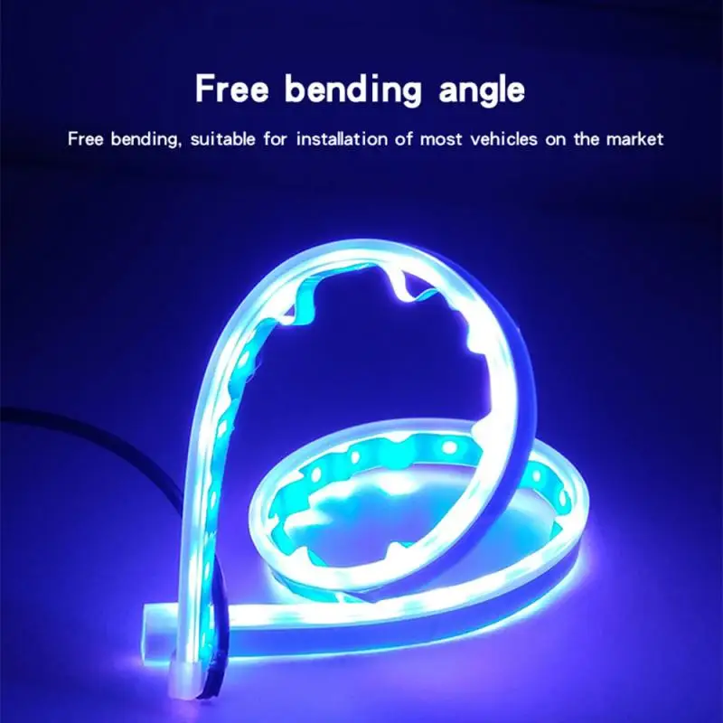 2 шт. автомобильные аксессуары ультра тонкий светильник направляющая полоса