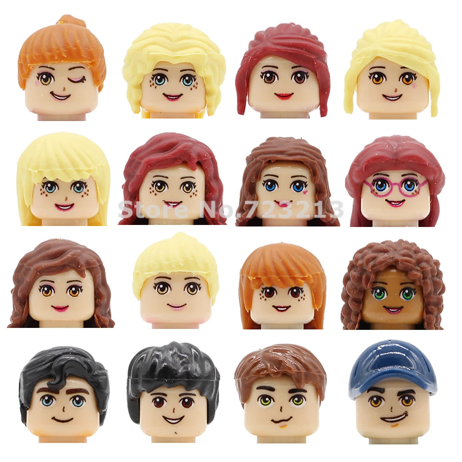 

16pcs/lot Girls Boys Figure Set Police Construction School Student Building Block Model Kid Toys for Children SM211 212