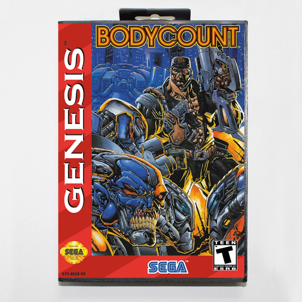 Body Count Boxed Version 16bit MD Game Card For Sega MegaDrive Genesis System | Электроника