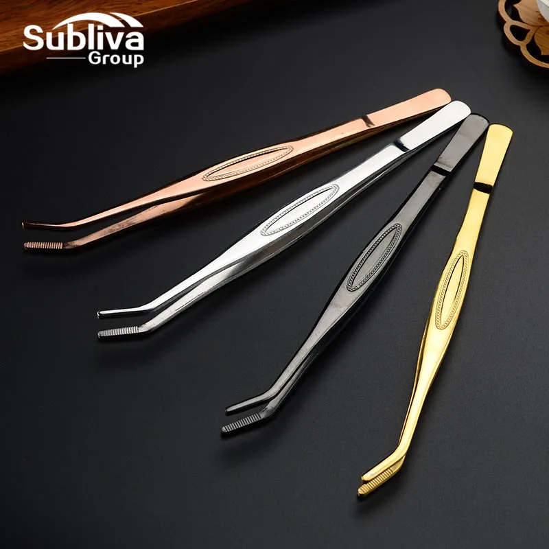 1 шт 22 см Изогнутые Пинцет щипцы с удобной ручкой для медицинских красоты