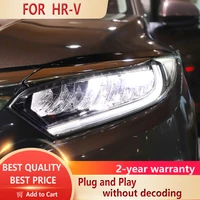 Head Lamp for HR-V Headlight 2019 2020 HRV Vezel LED Headlight led DRL Double Lens Hid Bi Xenon Auto Accessories