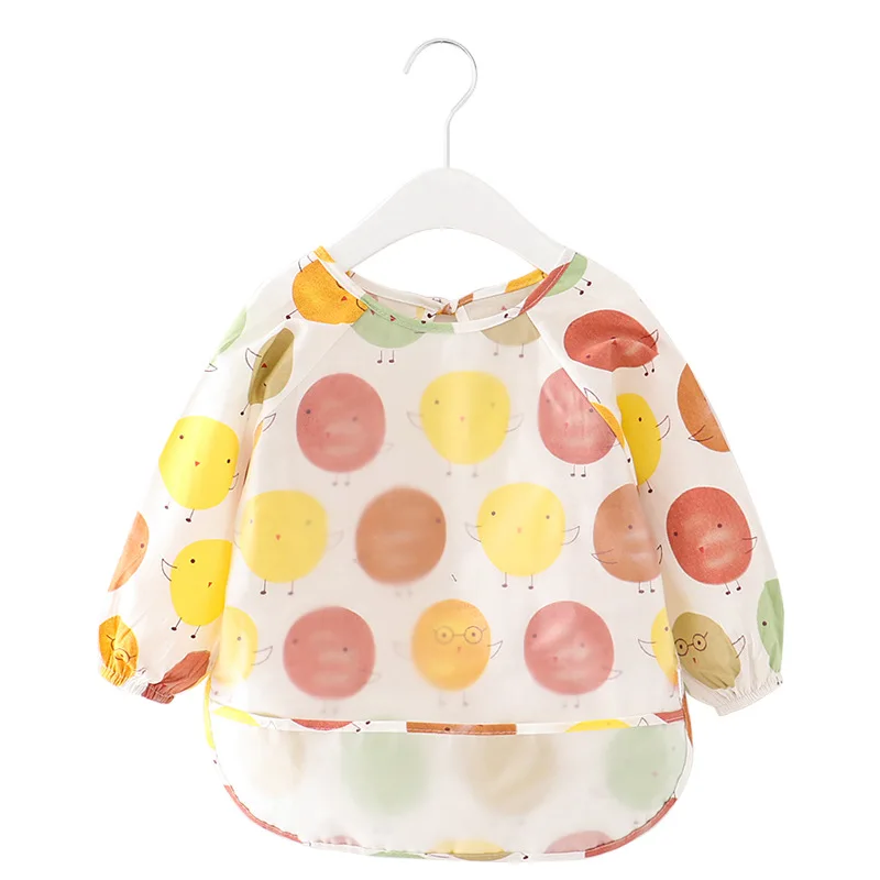 

Детские Водонепроницаемые комбинезоны детская одежда против ношения детская одежда для еды с длинными рукавами рисовые Карманы весна и ос...