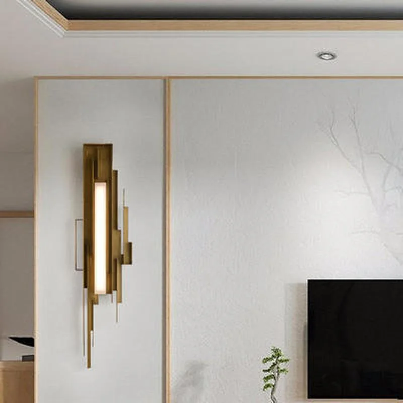 

Light luxury modern living room wall light villa hotel designer model bedroom wall lamp