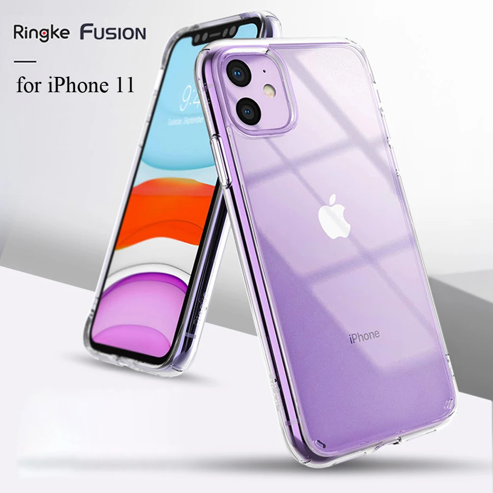 Ringke чехол Fusion для iPhone 11, прозрачный чехол из поликарбоната и мягкий чехол из ТПУ в стиле милитари, чехол для iPhone