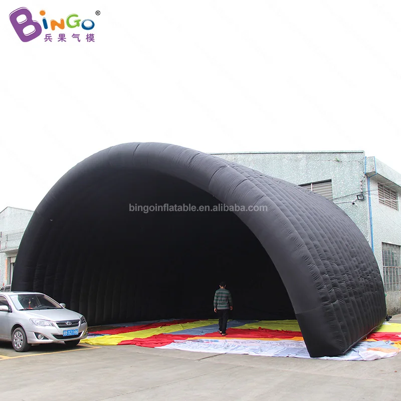 Bestellen Freies Verschiffen 10x8x6 Meter Riesen Customized Schwarz Aufblasbare Bühne Abdeckung/Aufblasbare Bühne Baldachin Zelt Spielzeug Für Verkauf