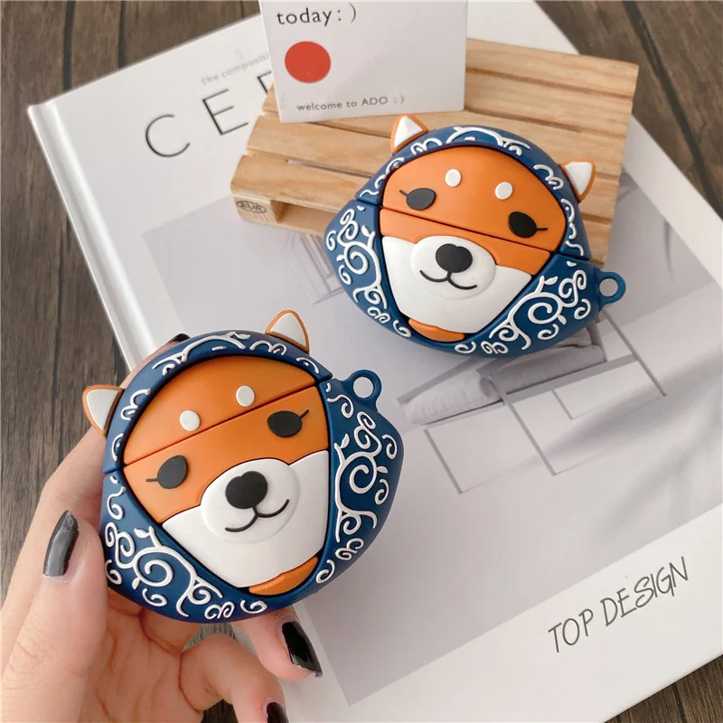 

For Airpods 1/2 Case,Cute Dog Case For Airpods Case,Soft Silicone Earphone Headphone Cover For Airpods Pro Case Cover