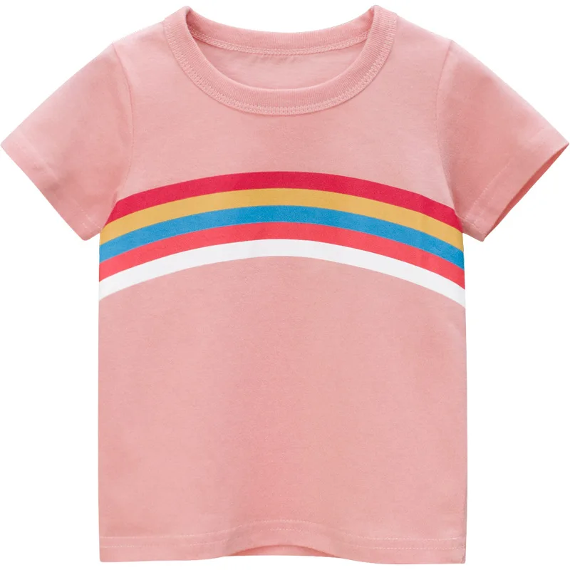 

Kids Girls T Shirt Summer Baby Cotton Tops Toddler Tees Clothes Children Clothing Cartoon T-shirts Short Sleeve Casual Wear