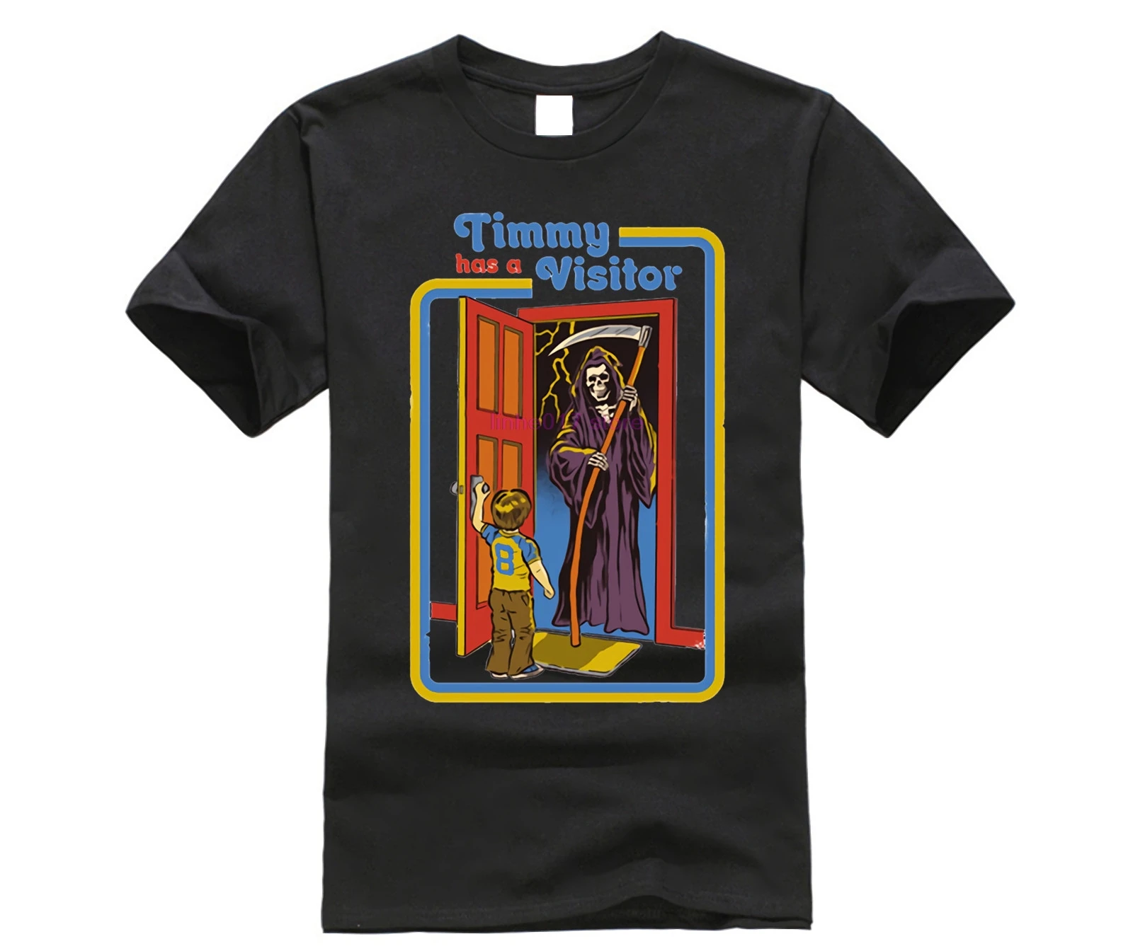 Сатаны футболка демон смерть страшно зло в стиле хип хоп сатанизма мрачный жнец