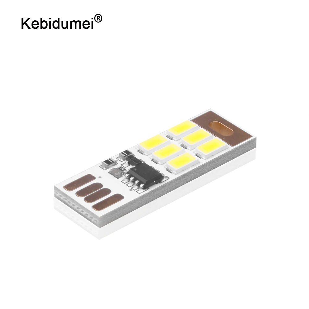 2 шт. Портативный мини USB светильник сенсорное управление Мощность Ночной led лампа