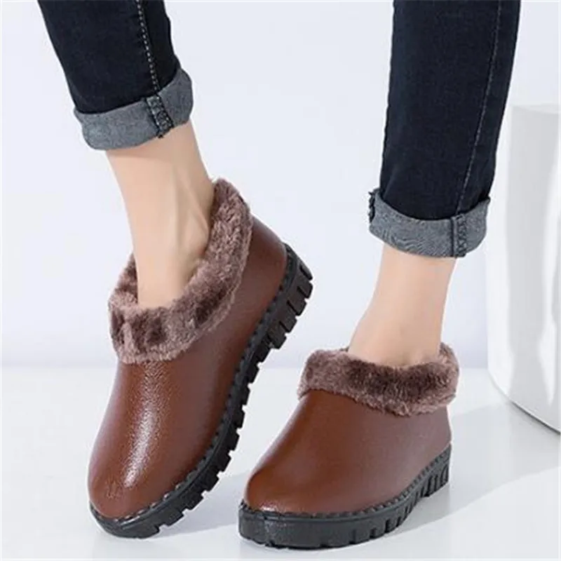 Ультралегкие женские зимние ботинки Водонепроницаемые теплые Удобные бархатные